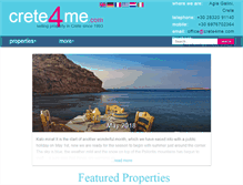 Tablet Screenshot of crete4me.com